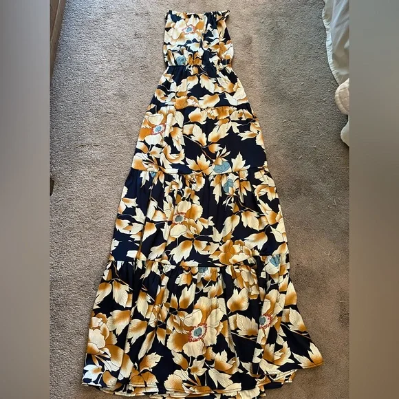 chinese dress ladies Heat Wave Printed Maxi Dress Robins Egg – 3 Graces main image 0